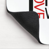 Tapis De Souris J'aime mon épouse (le special de lumière rouge) (Coin)