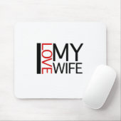 Tapis De Souris J'aime mon épouse (le special de lumière rouge) (Avec souris)