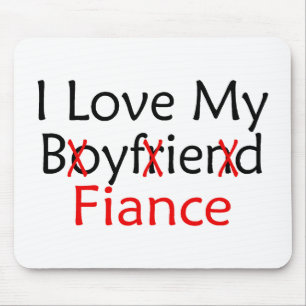 Tapis De Souris J'aime mon fiancé