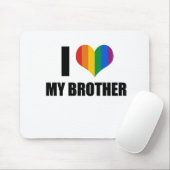 Tapis De Souris J'aime mon frère gai (Avec souris)