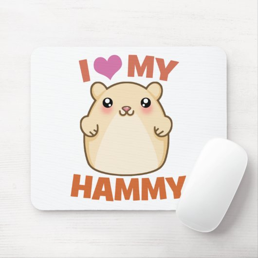 Tapis De Souris J'aime mon Hammy (Avec souris)