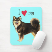 Tapis De Souris J'aime mon Lapphund finlandais (Avec souris)