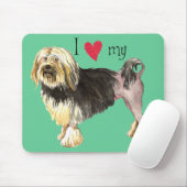 Tapis De Souris J'aime mon Lowchen (Avec souris)