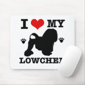 Tapis De Souris J'aime mon Lowchen (Avec souris)