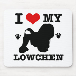 Tapis De Souris J'aime mon Lowchen
