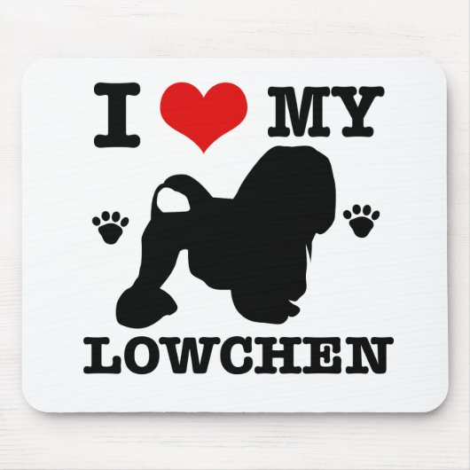 Tapis De Souris J'aime mon Lowchen (Devant)