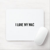 Tapis De Souris J'aime mon Mac-Mousepad (Avec souris)