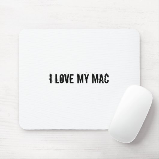Tapis De Souris J'aime mon Mac-Mousepad (Avec souris)