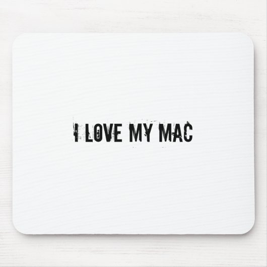 Tapis De Souris J'aime mon Mac-Mousepad (Devant)