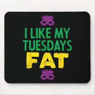 Tapis De Souris J'Aime Mon Mardi Gros Jester Mask Funny Mardi Gra