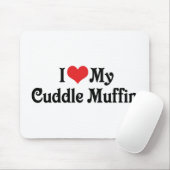 Tapis De Souris J'Aime Mon Muffin De Cuddle (Avec souris)