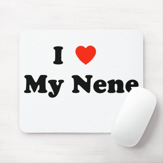 Tapis De Souris J'aime mon Nene Mousepad (Avec souris)
