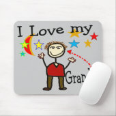 Tapis De Souris J'aime mon papa grand (Avec souris)