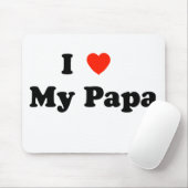 Tapis De Souris J'aime mon papa Mousepad (Avec souris)