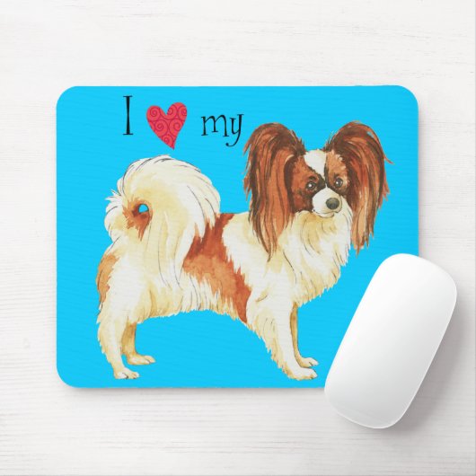 Tapis De Souris J'aime mon papillon (Avec souris)