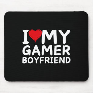 Tapis De Souris J'aime mon petit ami joueur coeur bf jeux vidéo