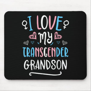 Tapis De Souris J'aime mon petit-fils transgenre Fierté trans LGBT