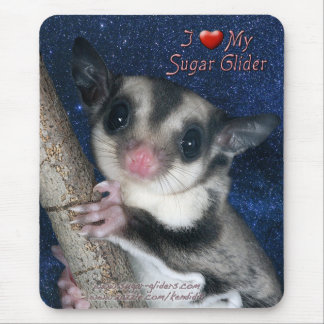 Tapis De Souris J'aime mon planeur de sucre - la série de planeur