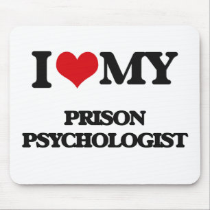 Tapis De Souris J'aime mon psychologue de prison