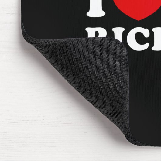 Tapis De Souris J'Aime Mon Richard, J'Aime Mon Richard (Coin)
