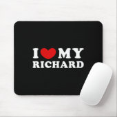 Tapis De Souris J'Aime Mon Richard, J'Aime Mon Richard (Avec souris)