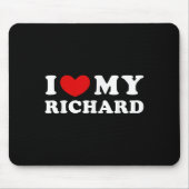 Tapis De Souris J'Aime Mon Richard, J'Aime Mon Richard (Devant)