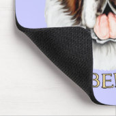 Tapis De Souris J'aime mon Saint Bernard (Coin)