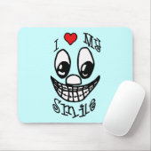 Tapis De Souris J'Aime Mon Sourire (Avec souris)