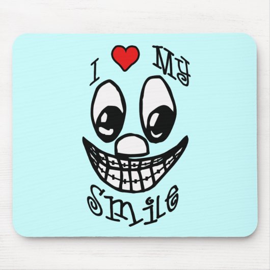 Tapis De Souris J'Aime Mon Sourire (Devant)