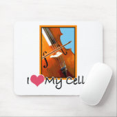 Tapis De Souris J'aime mon violoncelle (Avec souris)