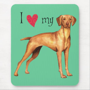 Tapis De Souris J'aime mon Vizsla