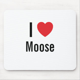 Tapis De Souris J'aime Moose