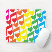 Tapis De Souris J'aime Musique Mousepad (Avec souris)