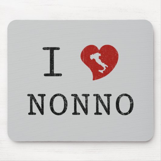 Tapis de souris J'aime Nonno (Devant)