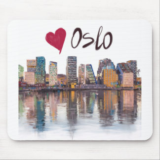 Tapis De Souris J'aime Oslo