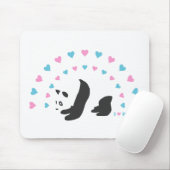 Tapis De Souris J'aime Panda (Avec souris)