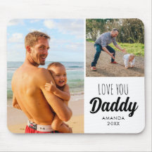 J'aime papa | Papa a personnalisé deux photos