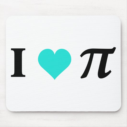 Tapis De Souris J'aime pi (Devant)