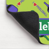 Tapis De Souris J'aime Pickleball green Pouse Pad (Coin)