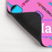 Tapis De Souris J'aime Pickleball rose (Coin)