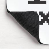 Tapis De Souris J'aime pixels pixellisé coeur rétro 8bit gamer (Coin)