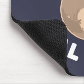 Tapis De Souris J'aime Pluton (Coin)