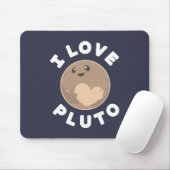 Tapis De Souris J'aime Pluton (Avec souris)