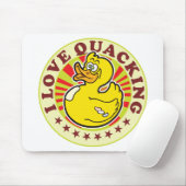 Tapis De Souris J'aime Quacking (Avec souris)