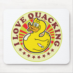 Tapis De Souris J'aime Quacking