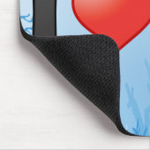 Tapis De Souris J'Aime Quatre Épais (Coin)