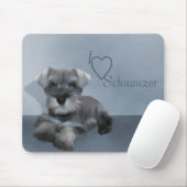 Tapis De Souris J'aime Schnauzer Mousepad (Avec souris)