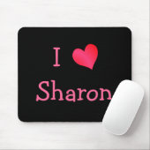 Tapis De Souris J'aime Sharon (Avec souris)
