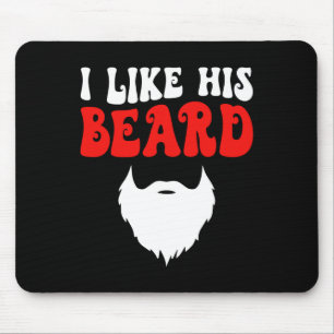 Tapis De Souris J'aime son barbe couples assortis drôle Saint-Vale