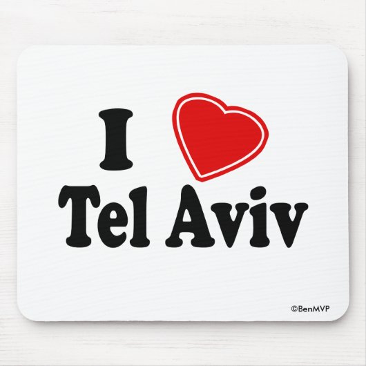 Tapis De Souris J'aime Tel Aviv (Devant)